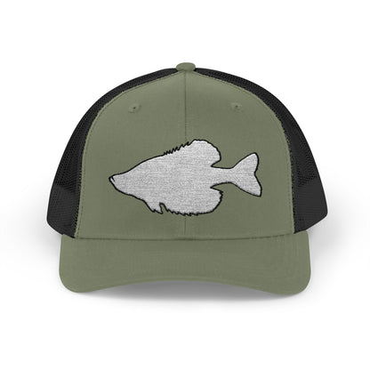 Texas Rigged Tees Crappie Silhouette — Embroidered Baseball Cap