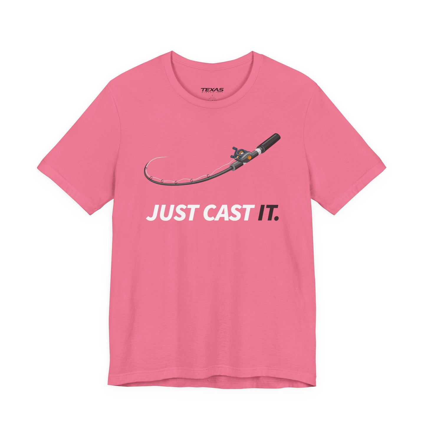 Texas Rigged Tees Just Cast It — Unisex Cotton Tee