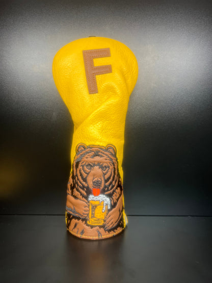 ParWestGolf Beer Drinking Bear Headcover