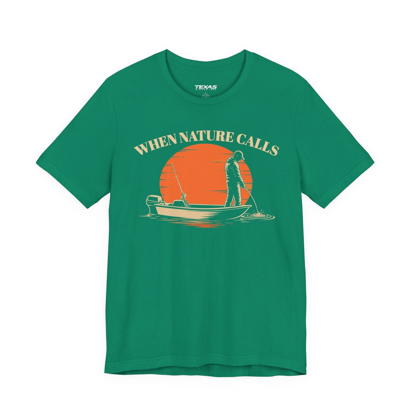 Texas Rigged Tees When Nature Calls — Unisex Cotton Tee