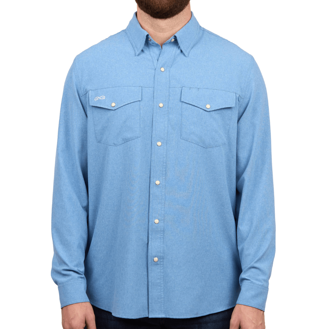 GameGuard Off-Road Blue StockYard Shirt | Long Sleeve
