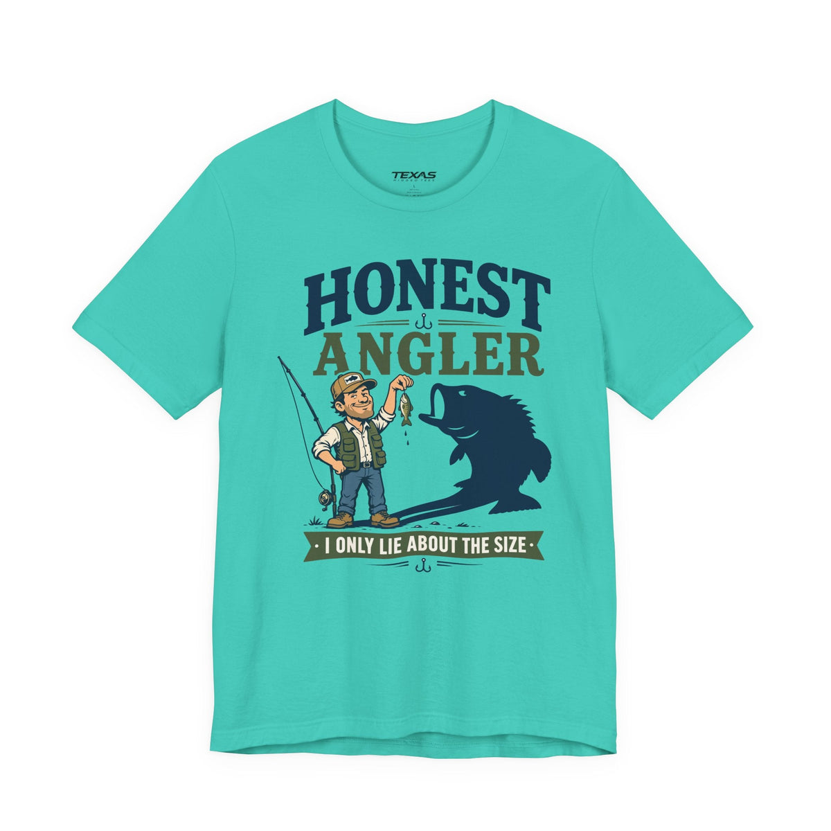 Texas Rigged Tees Honest Angler — Unisex Cotton Tee