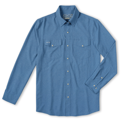 GameGuard Off-Road Blue StockYard Shirt | Long Sleeve