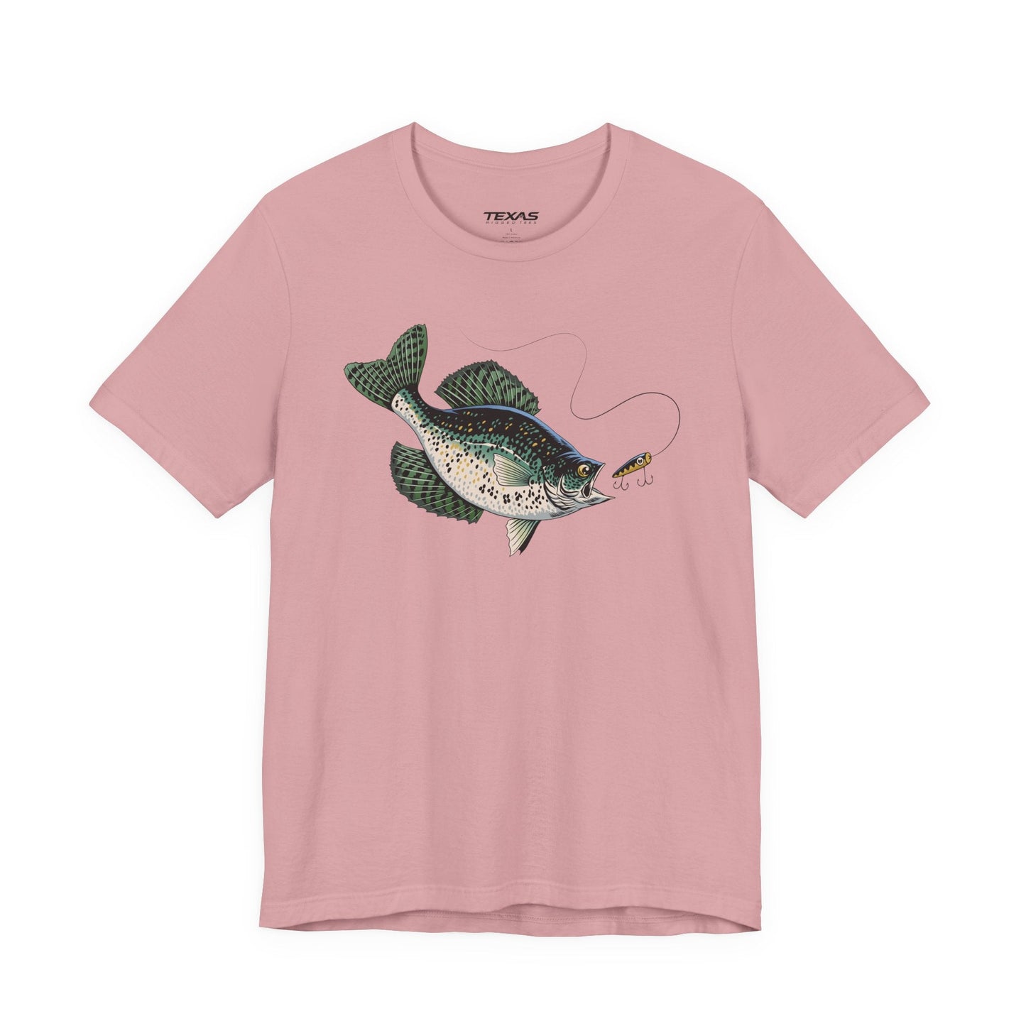 Texas Rigged Tees Crappie — Unisex Cotton Tee
