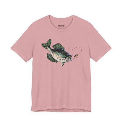 Texas Rigged Tees Crappie — Unisex Cotton Tee