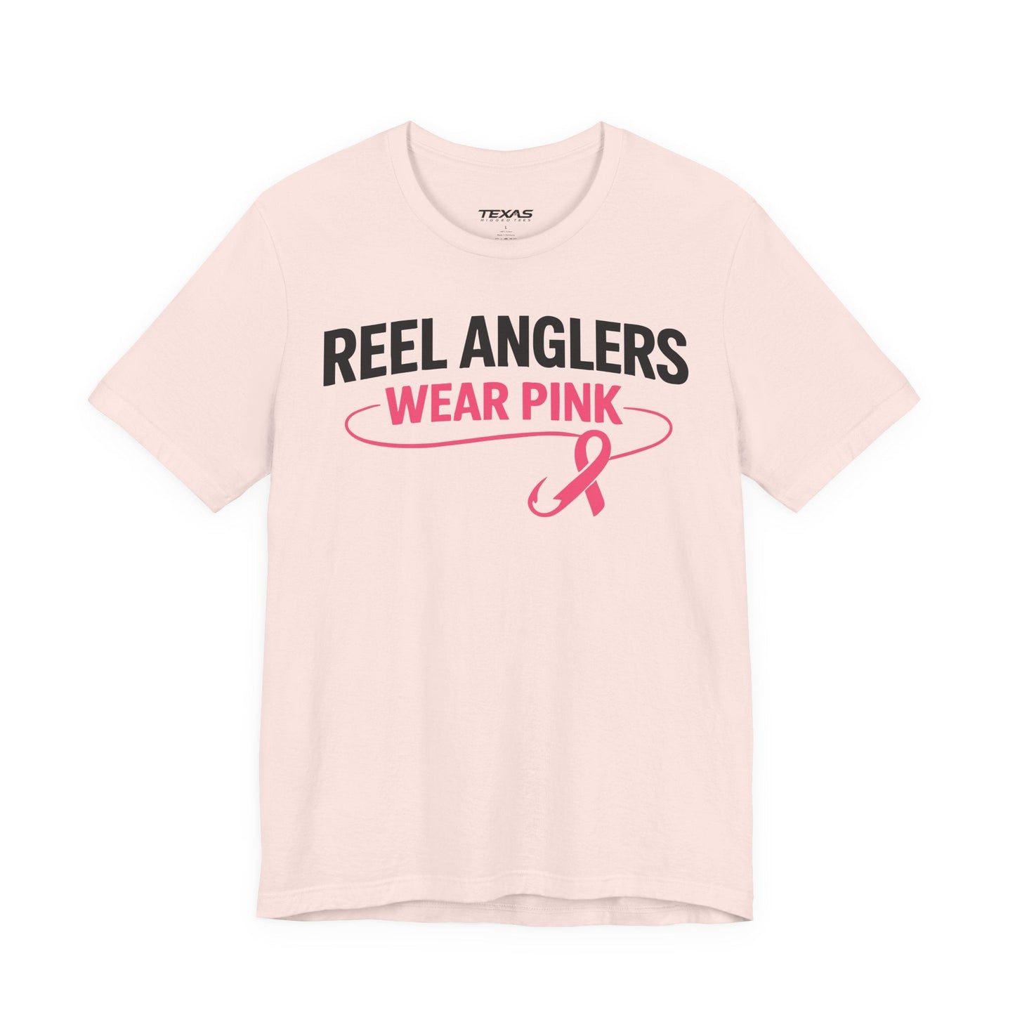 Texas Rigged Tees Reel Anglers Wear Pink — Unisex Cotton Tee