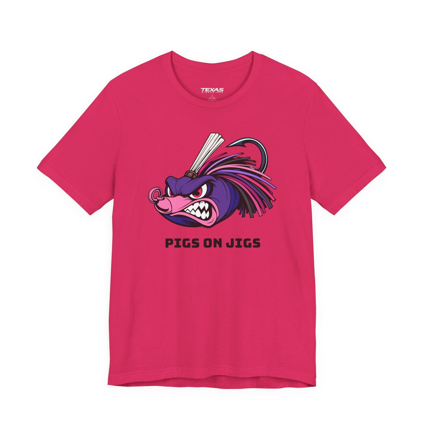 Texas Rigged Tees Pigs on Jigs — Unisex Cotton Tee