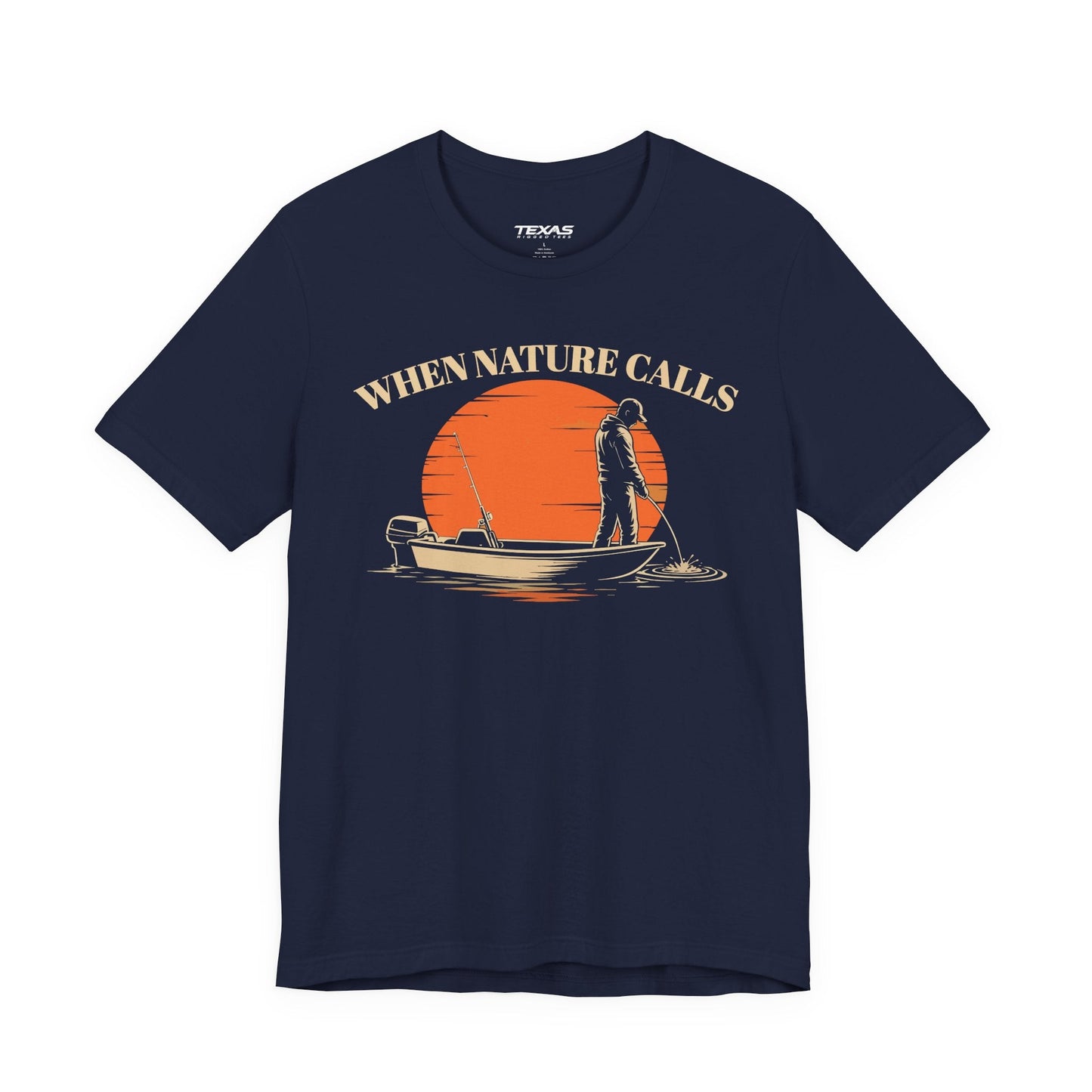 Texas Rigged Tees When Nature Calls — Unisex Cotton Tee