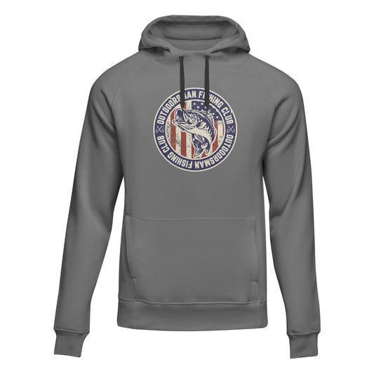 Outdoorzees Outdoorsman Fishing Club Patriotic Unisex Hoodie