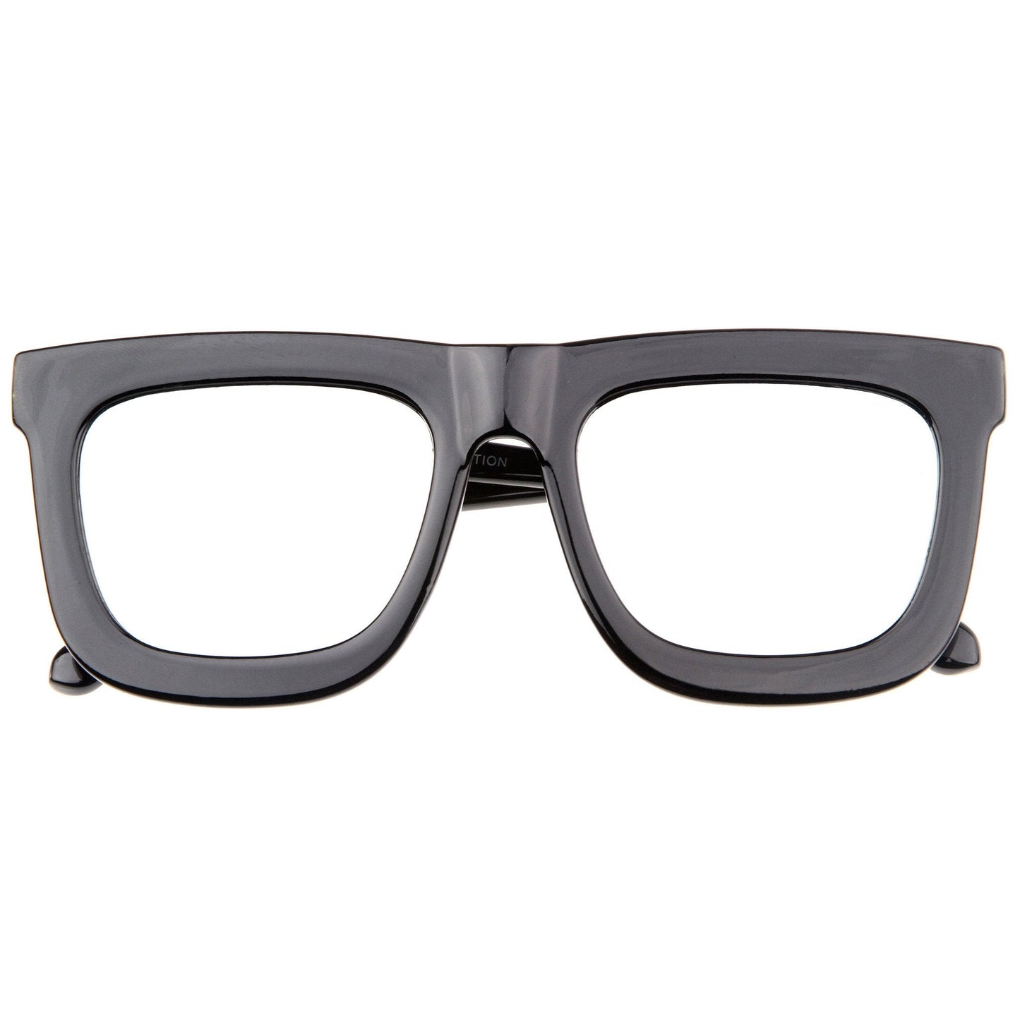 zeroUV Hipster Flat Front Square Horned Rim Mirror Lens Sunglasses A143