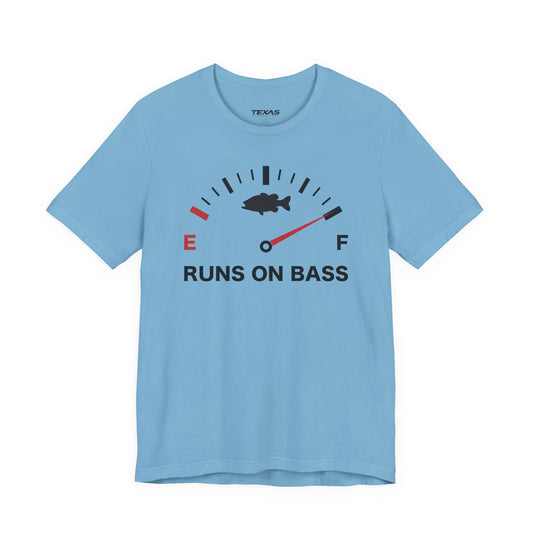 Texas Rigged Tees Runs on Bass — Unisex Cotton Tee