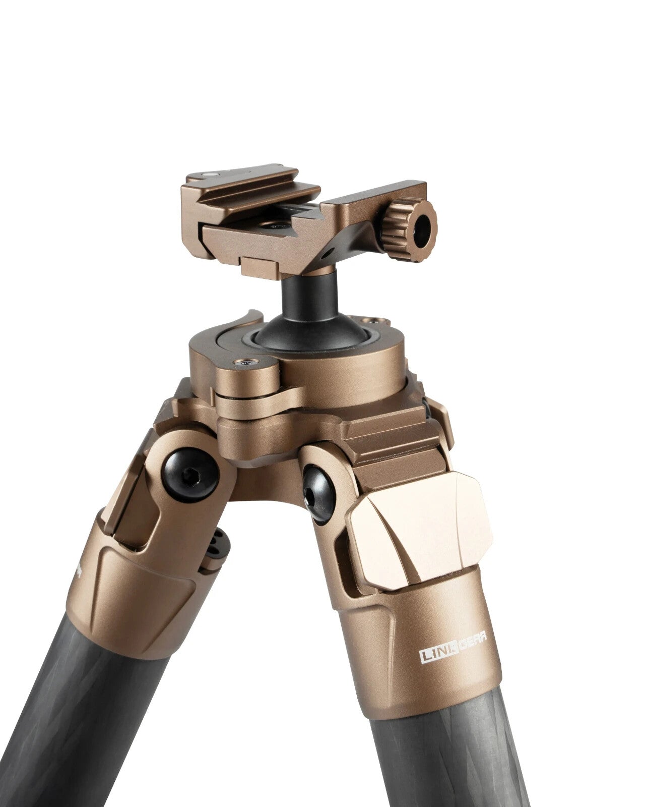 Linkogear Carbon Fiber Tripod – Picatinny/Arca, 64" Max, 66lb Capacity - Brown
