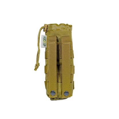 MUCITUP MUCTAC MOLLE Water Bottle Holder 500D Nylon Pouch – Black, Camo, Khaki