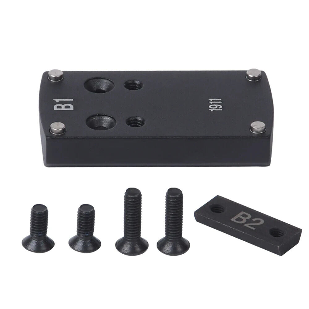 Red Win Pistol Sight Mount Bases - Glk, 1911, Sig, Beretta, Springfield, HK