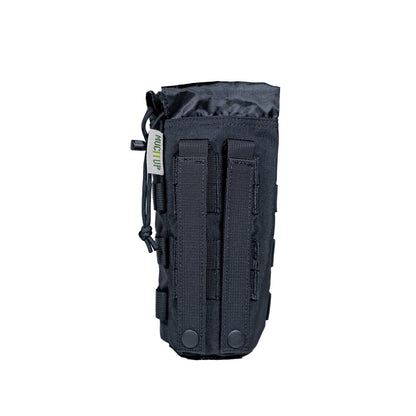 MUCITUP MUCTAC MOLLE Water Bottle Holder 500D Nylon Pouch – Black, Camo, Khaki