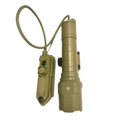 MUCITUP WL-25 Tactical Weaponlight Flashlight, 1200LM, USB Rechargeable – Black or Tan
