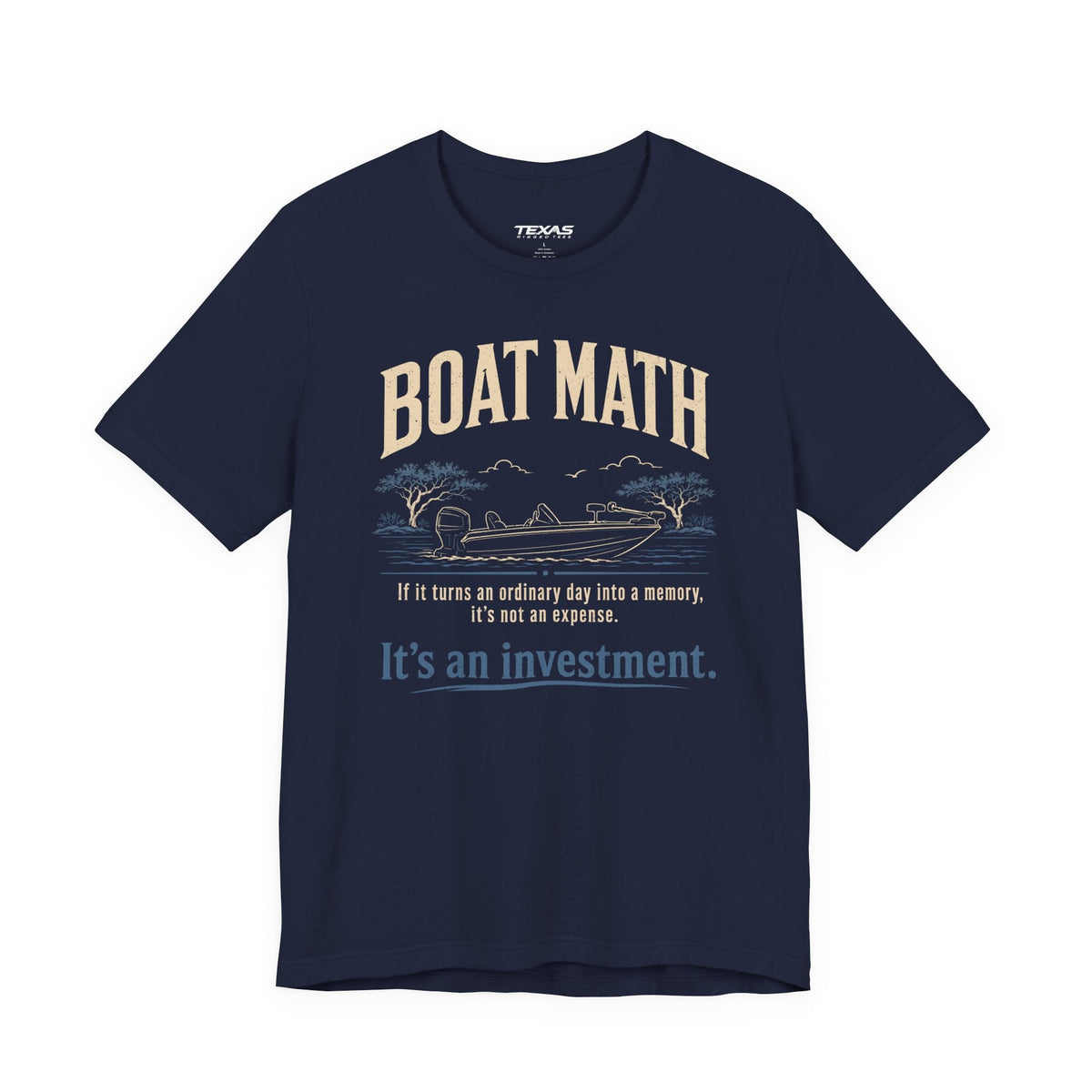 Texas Rigged Tees Boat Math — Unisex Cotton Tee