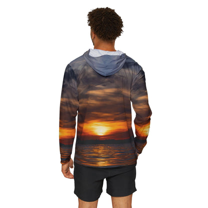 Texas Rigged Tees Lake Sunset — Unisex Fishing Pullover Hoodie (SPF 50+)