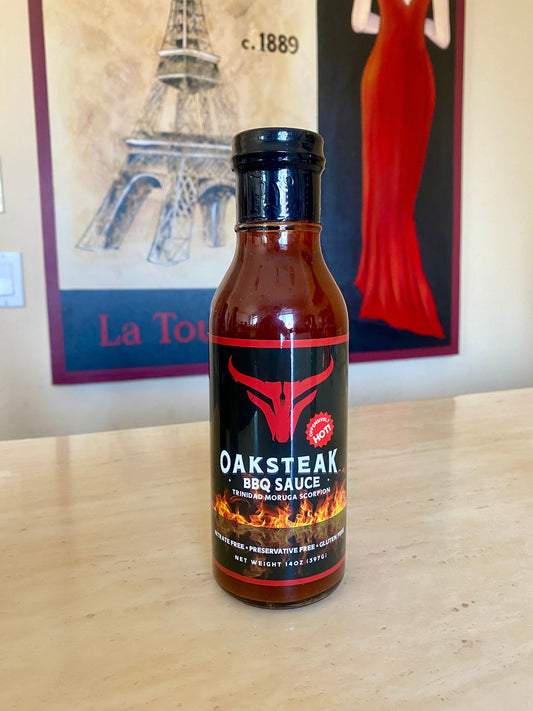Oaksteak Offensively Hot BBQ Sauce - 12 oz