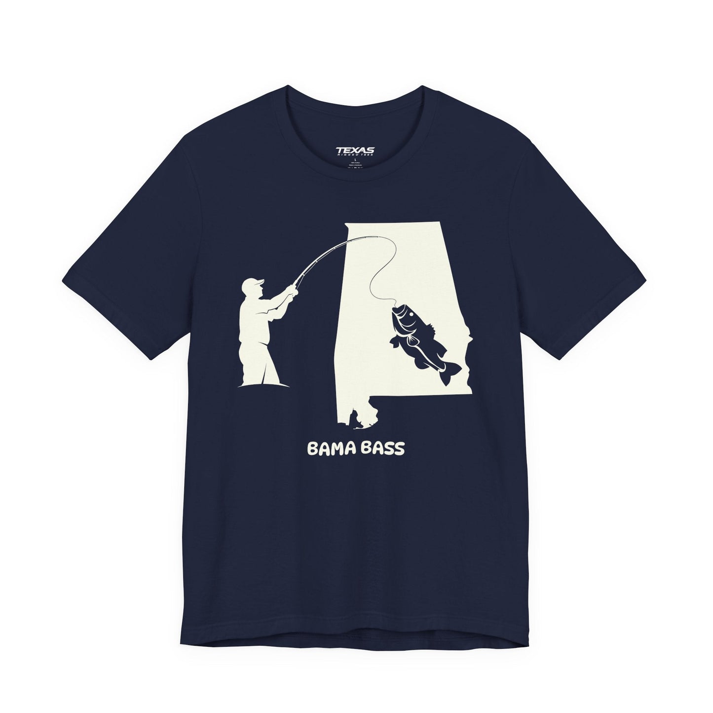 Texas Rigged Tees Bama Bass — Unisex Cotton Tee