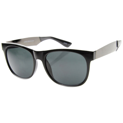 zeroUV Trendy Indie Hipster Super Retro Metal Arm Horned Rim Sunglasses 8687