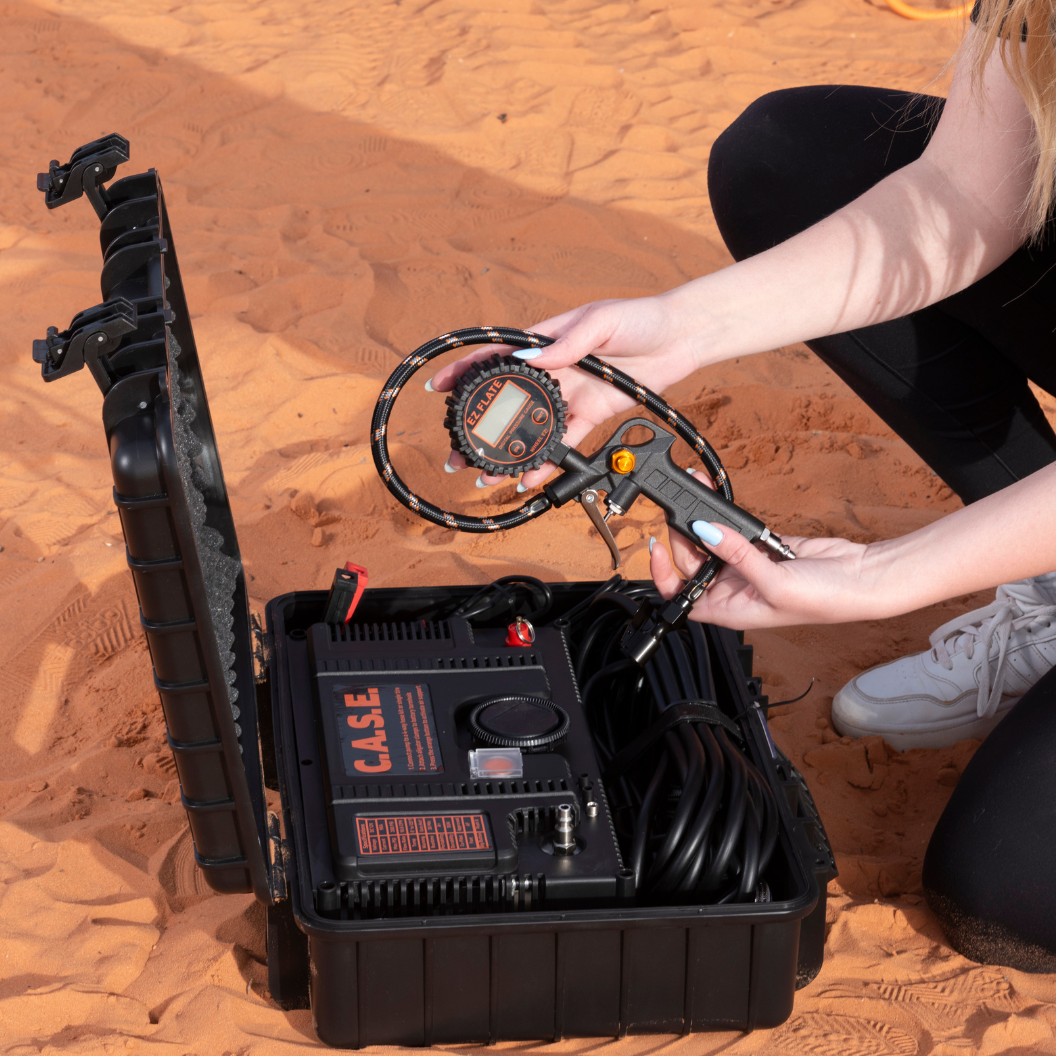 EZ Flate C.A.S.E. - 10.6 CFM Portable Dual Air Compressor