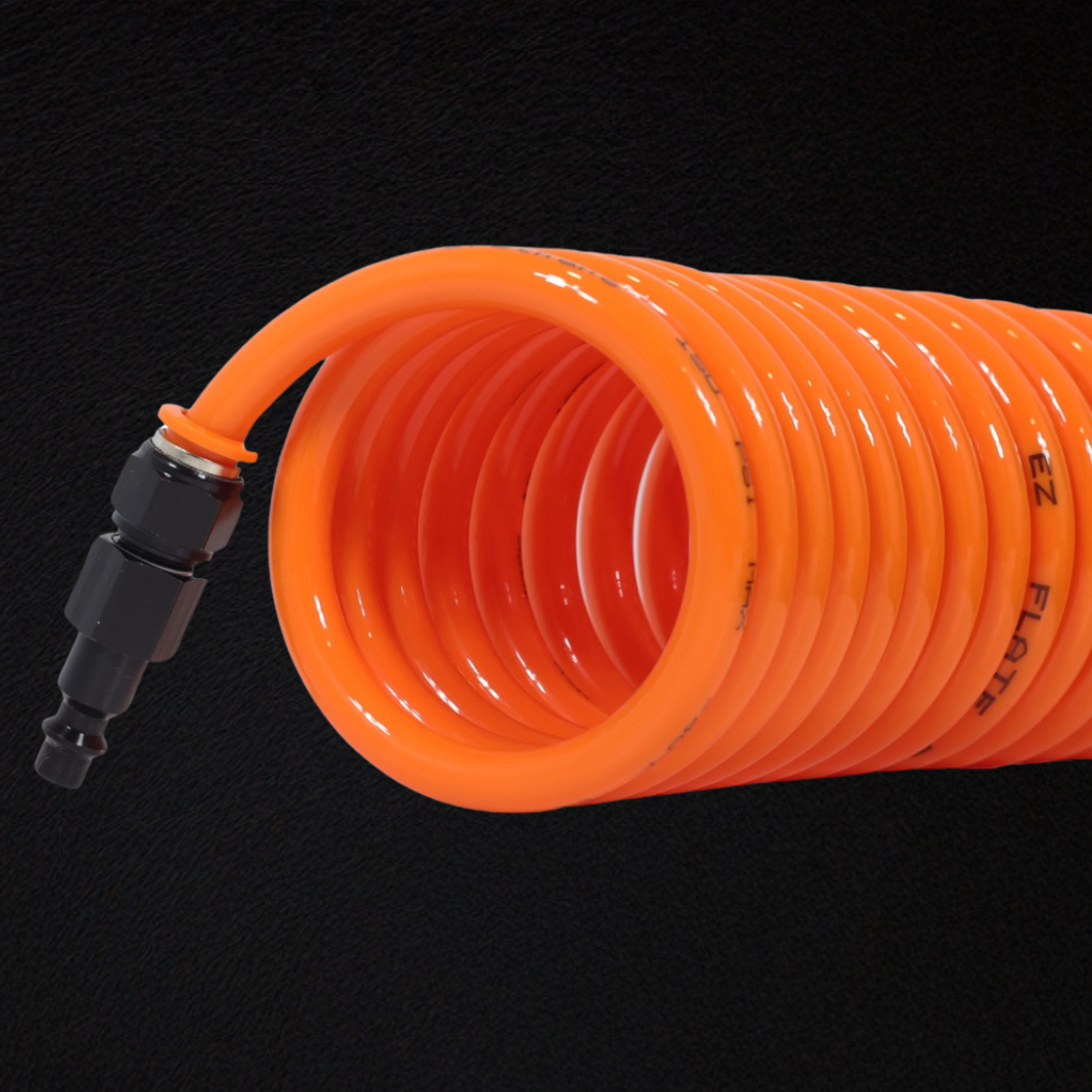 EZ FLATE Recoil 4-Way Hose kit with Air Command