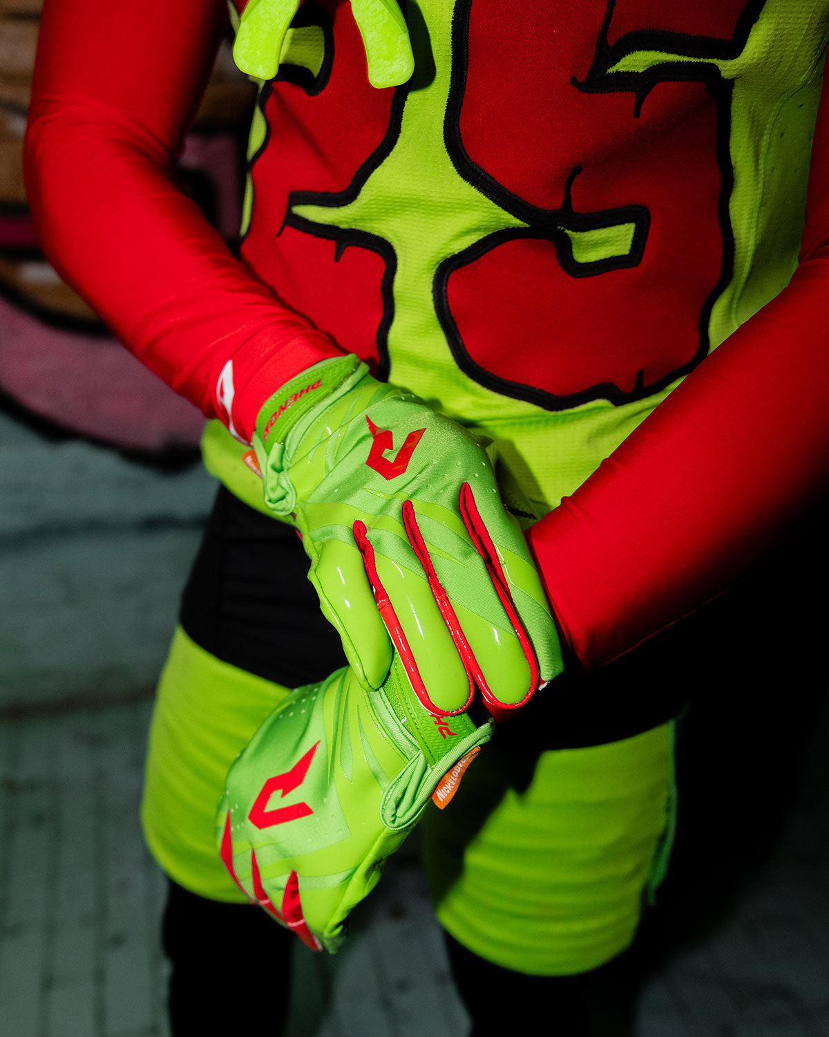 Phenom Elite Ninja Turtles: Raphael Football Gloves – VPS5 by Phenom Elite