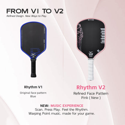 Warping Point Rhythm Hybrid Pickleball Paddle – Pink