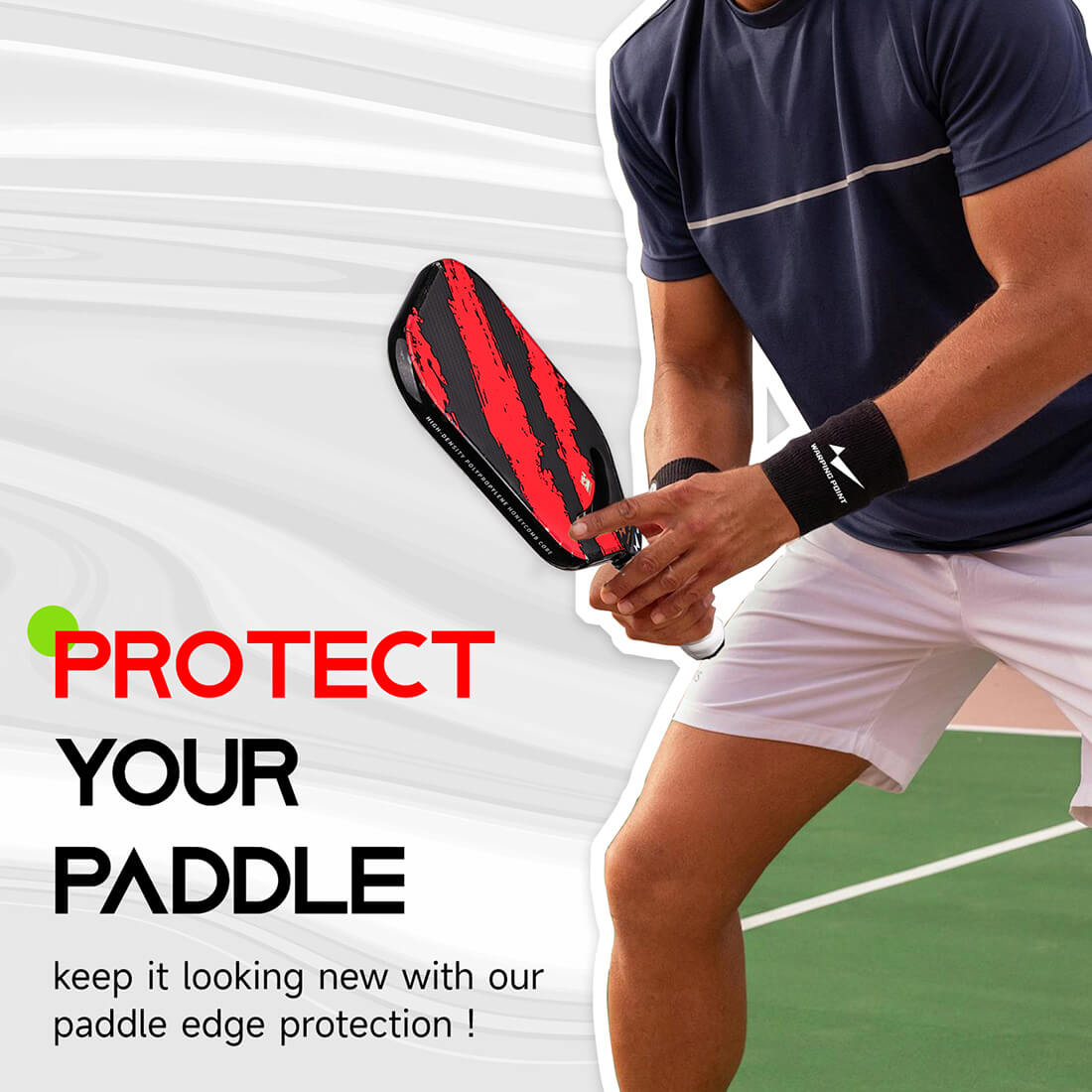 Warping Point Pickleball Paddle Protection Tape
