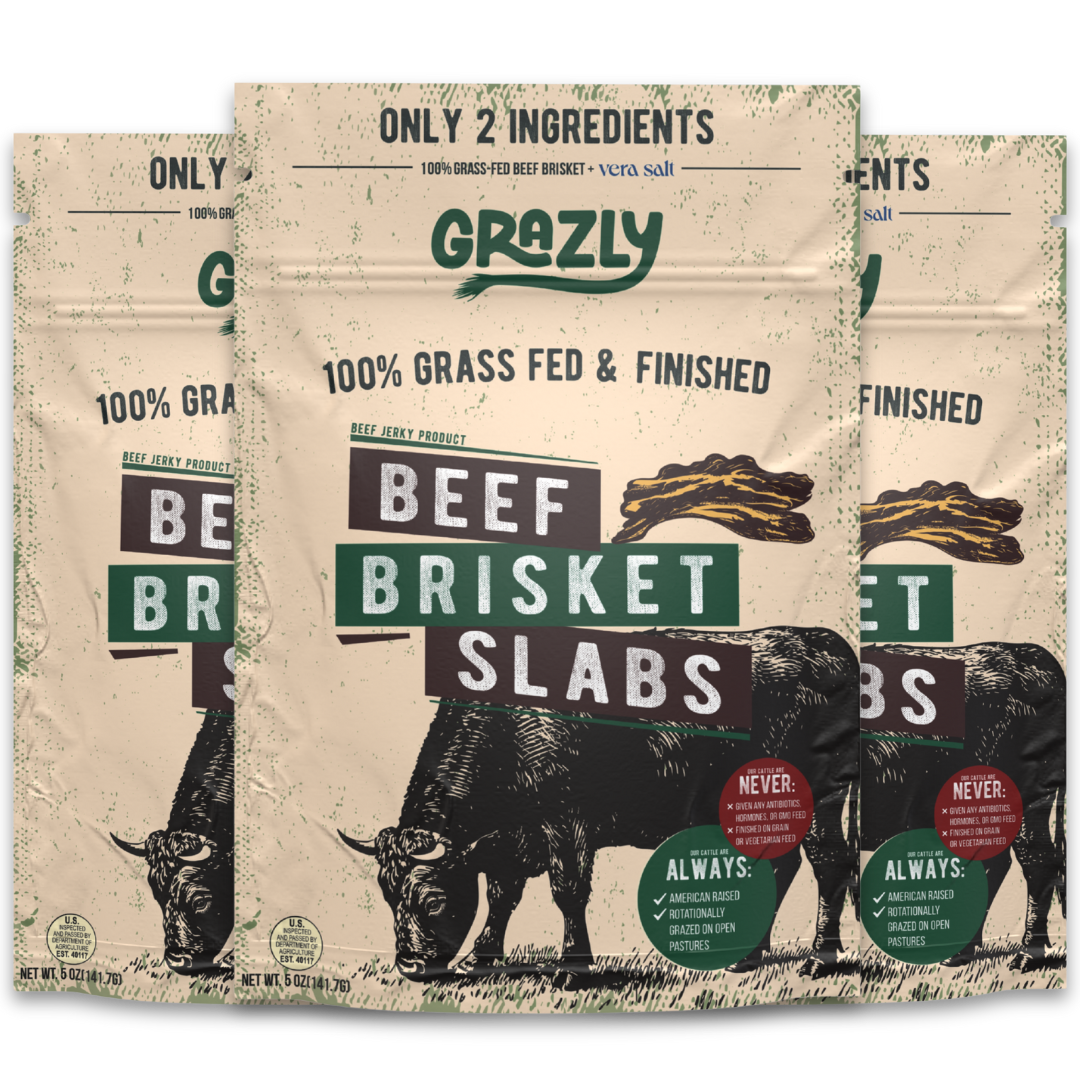 Grazly  Beef Brisket Slabs - 100% Grass-Fed & Finished