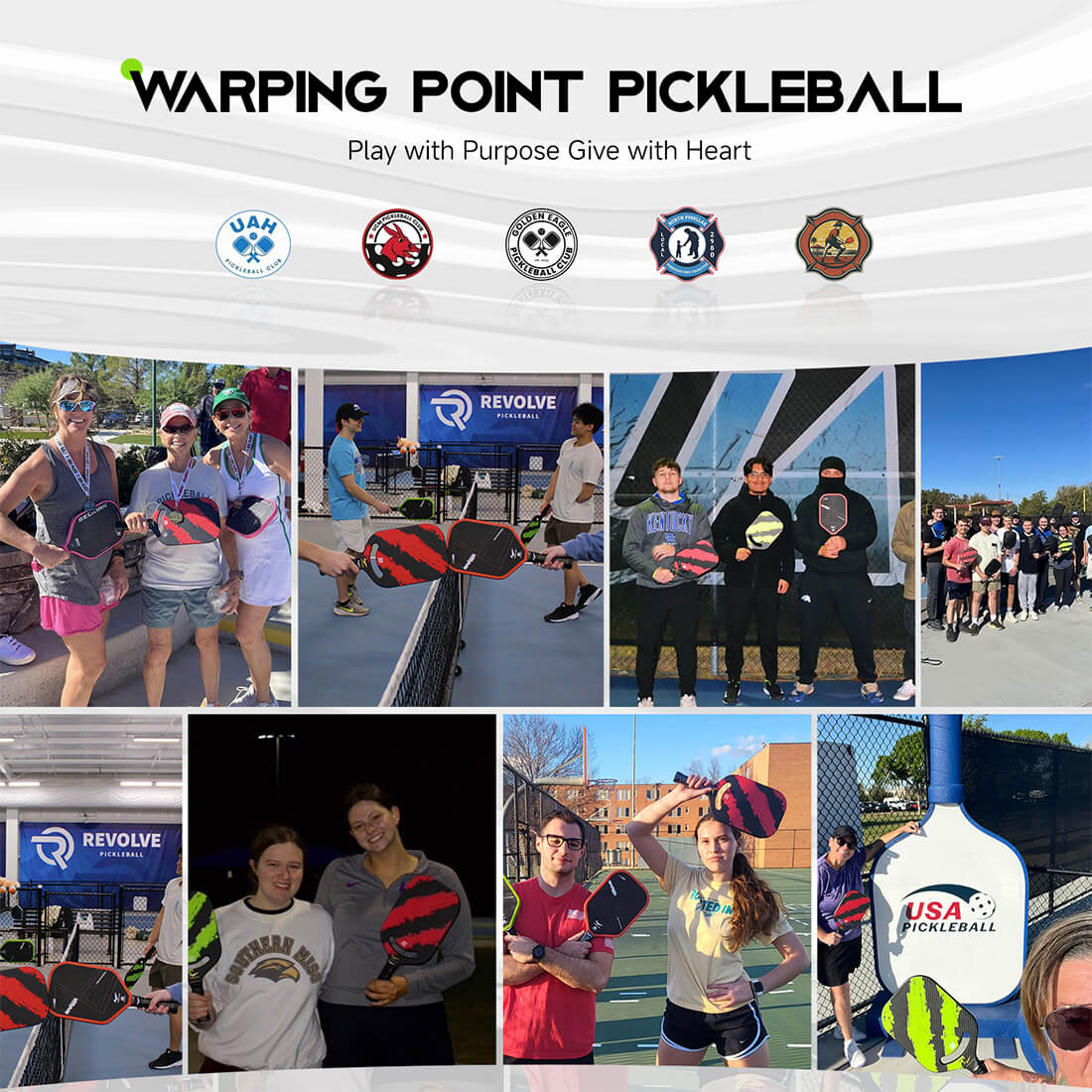 Warping Point Nightblade Pickleball Paddle - 14mm