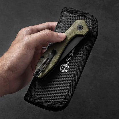 Holtzman's Gorilla Survival The Vector Folding Pocket Knife Giftset for Men and Women (Green and Black)