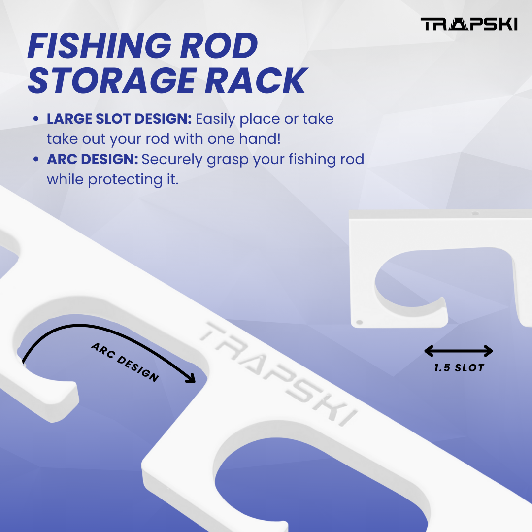 TRAPSKI Fishing Rod/Pole Holder Rack Organizers