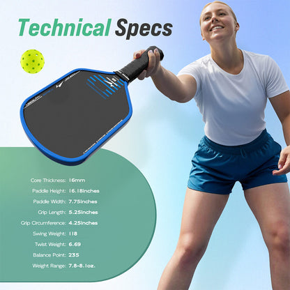 Wapring Point Rhythm Pickleball Paddle - Hybrid