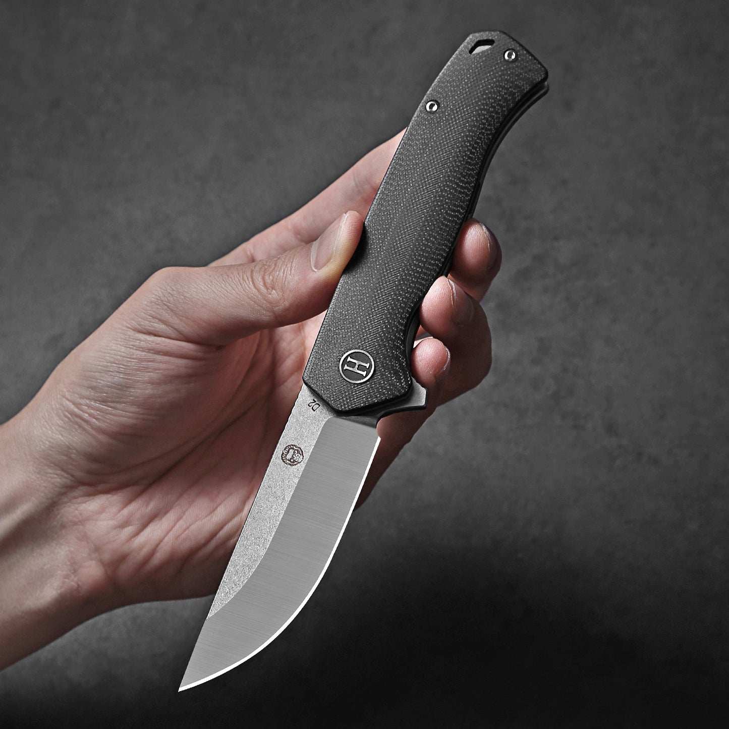 Holtzman's Gorilla Survival The Pathfinder Folding Pocket Knife Giftset for Men and Women (Black and Silver)