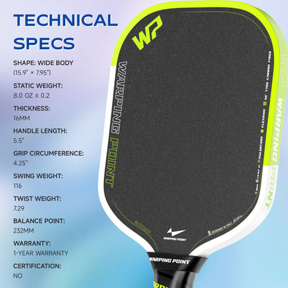 Warping Point Sophon Pickleball Paddle - Wide Body