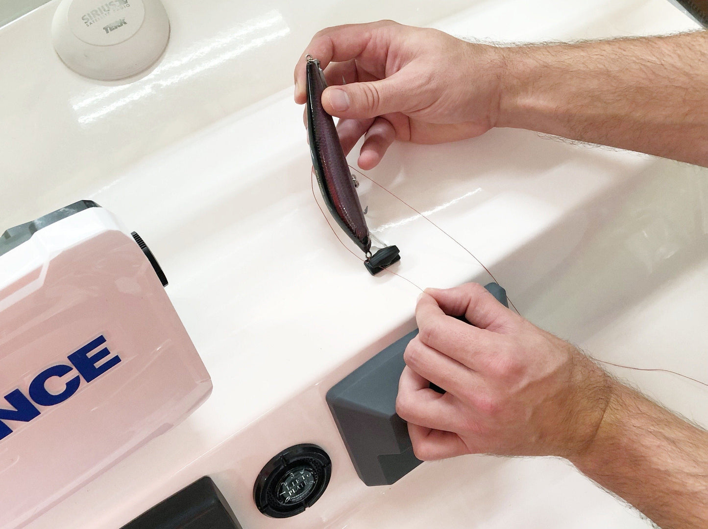 Line Cutterz - Ceramic Blade Peel & Stick Flat Mount - Glow-in-the-Dark