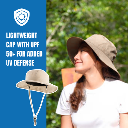 Panther Vision POWERCAP ICE Cooling Sun Hat – Instant Cooling Relief with Reusable Ice Packs, UPF 50 UV Sun Protection, Lightweight & Breathable for Hot Weather