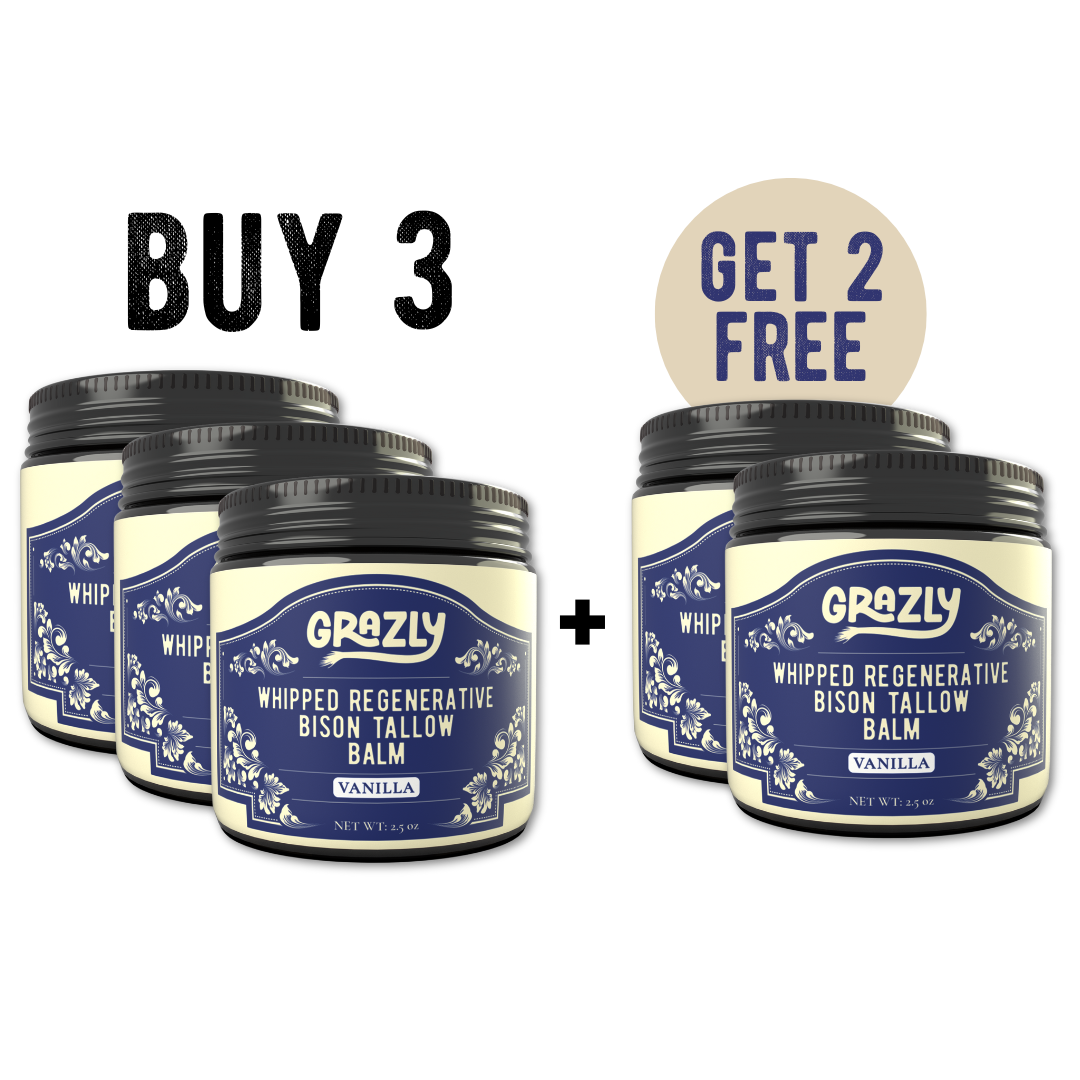Grazly  Whipped Bison Tallow & Manuka Honey Moisturizing Balm