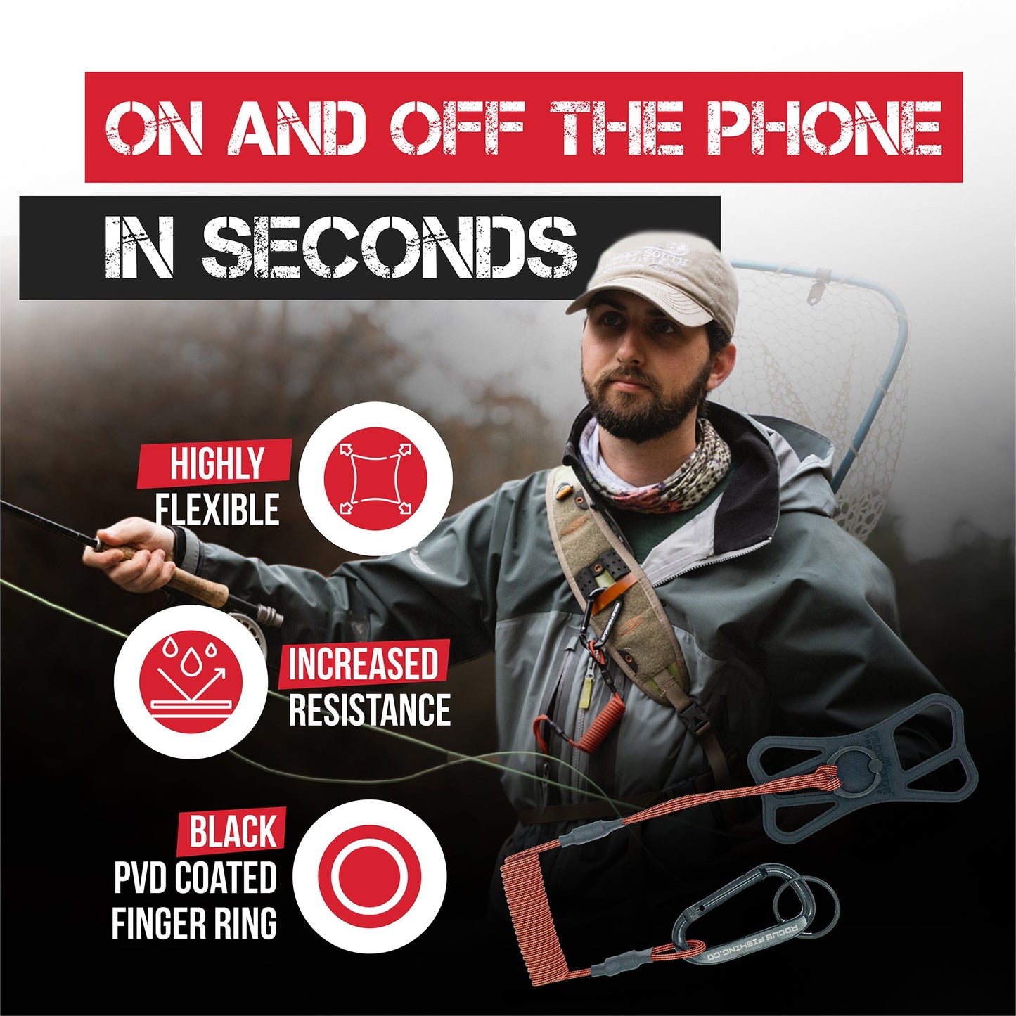 Rogue Fishing Co. The Protector™ Phone Tether XD