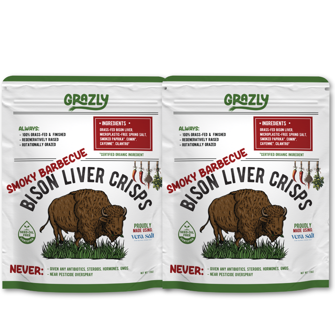 Grazly  Bison Liver Crisps - 100% Grass-Fed/Finished