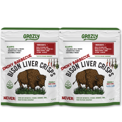 Grazly  Bison Liver Crisps - 100% Grass-Fed/Finished