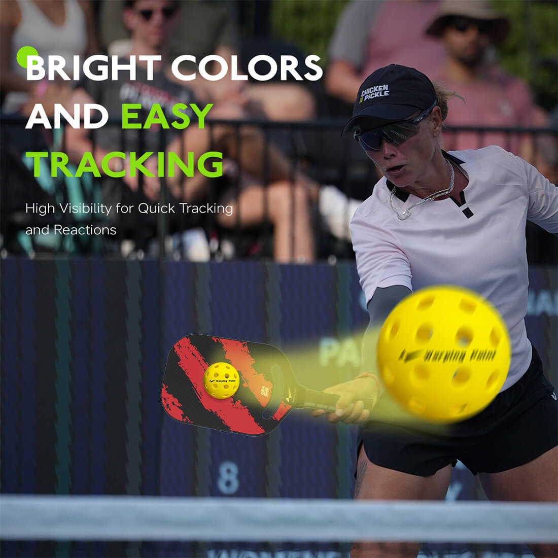 Warping Point Outdoor Practice Pickleballs - Yellow