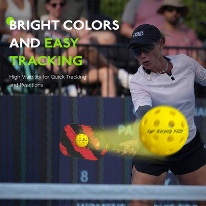 Warping Point Outdoor Practice Pickleballs - Yellow