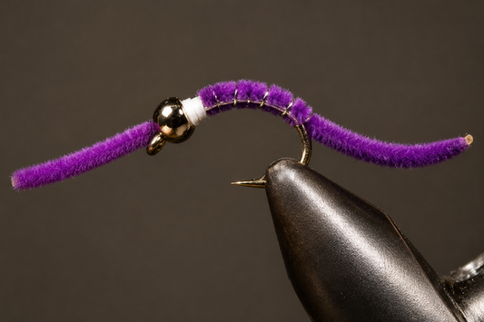 Stone Creek BH Silver Belly Worm - Purple