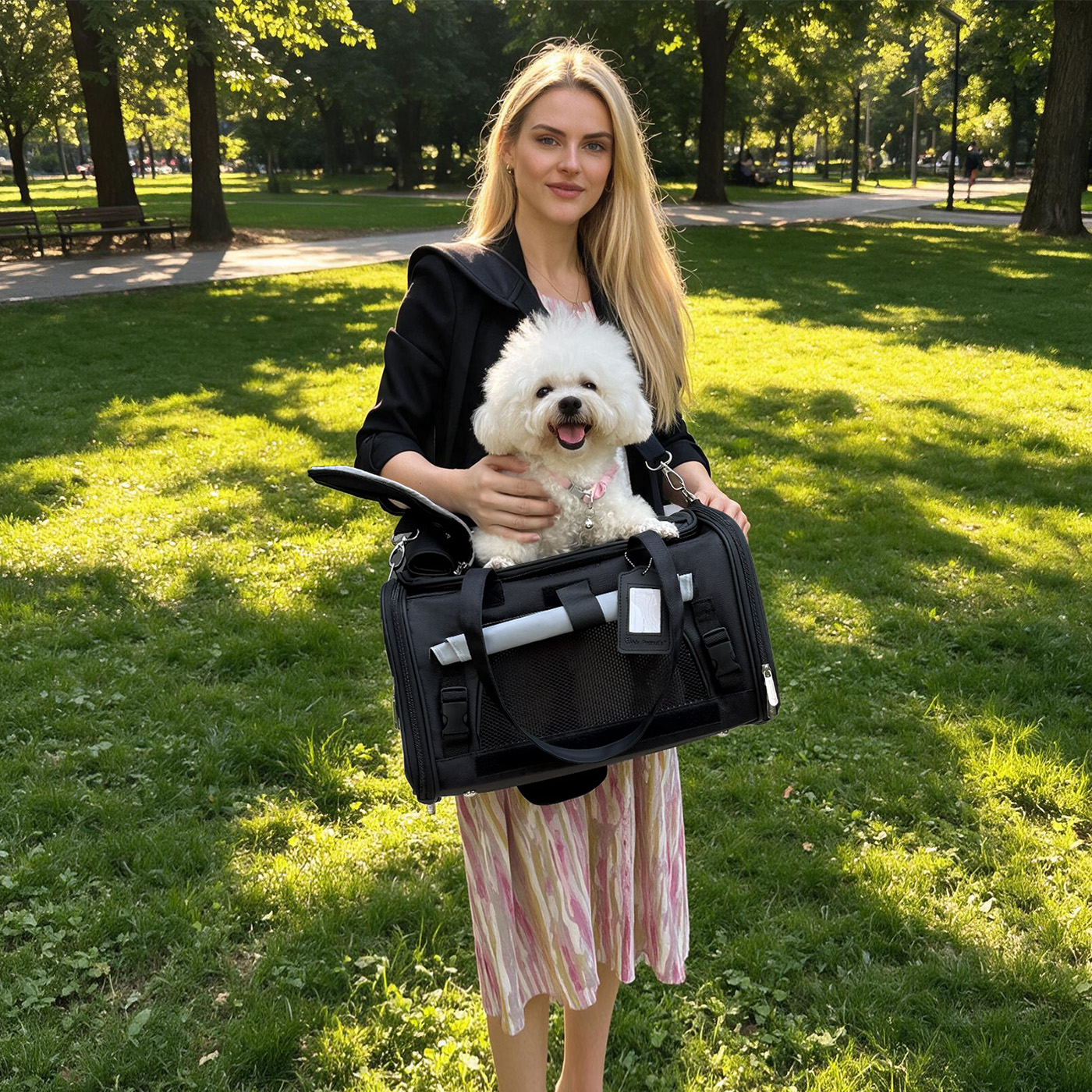 Mr. Peanut's Gold Series Standard Size Airline Compliant Expandable Pet Carrier