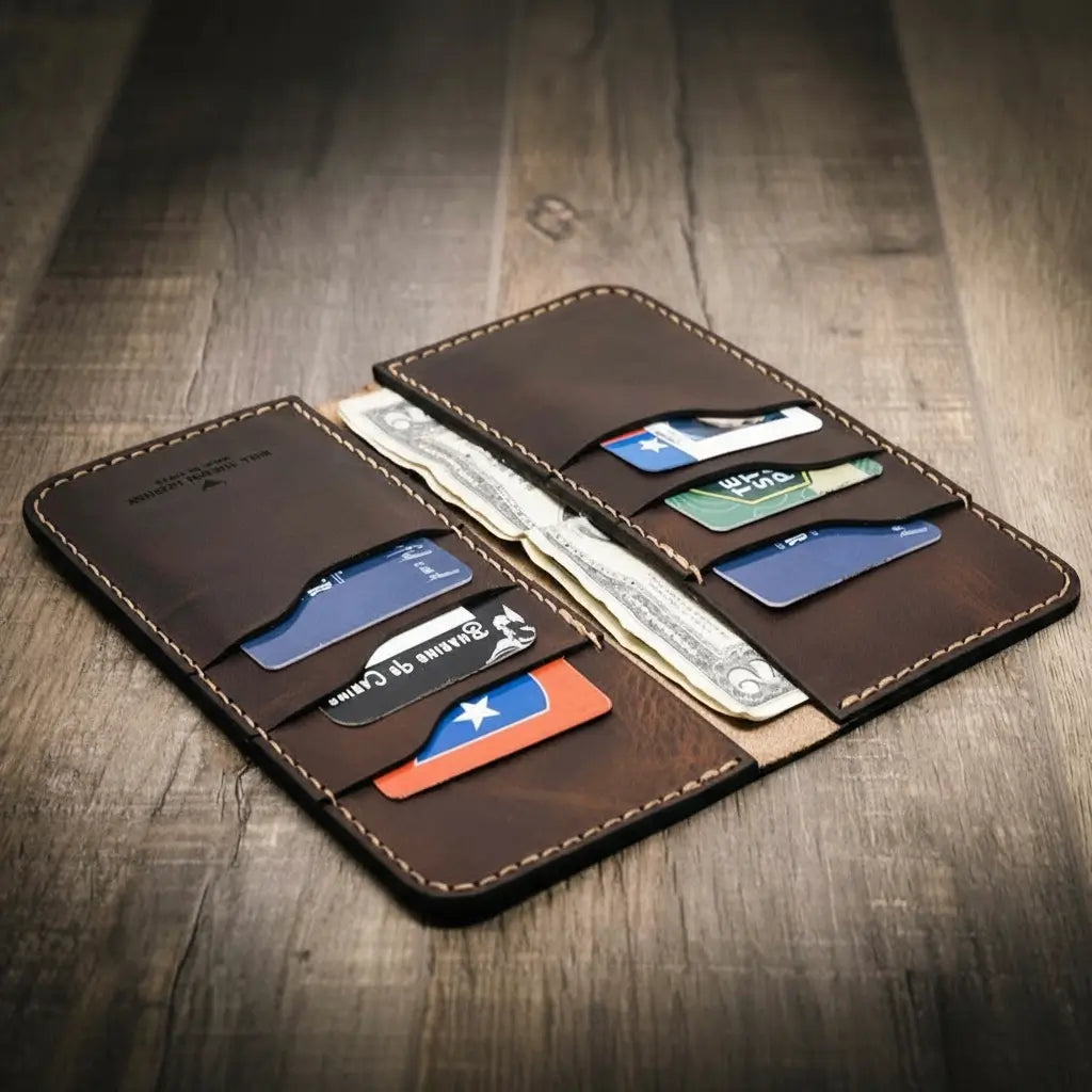 Bull Sheath Leather The Houstonian Long Wallet