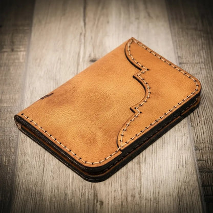 Bull Sheath Leather Western Vertical Wallet