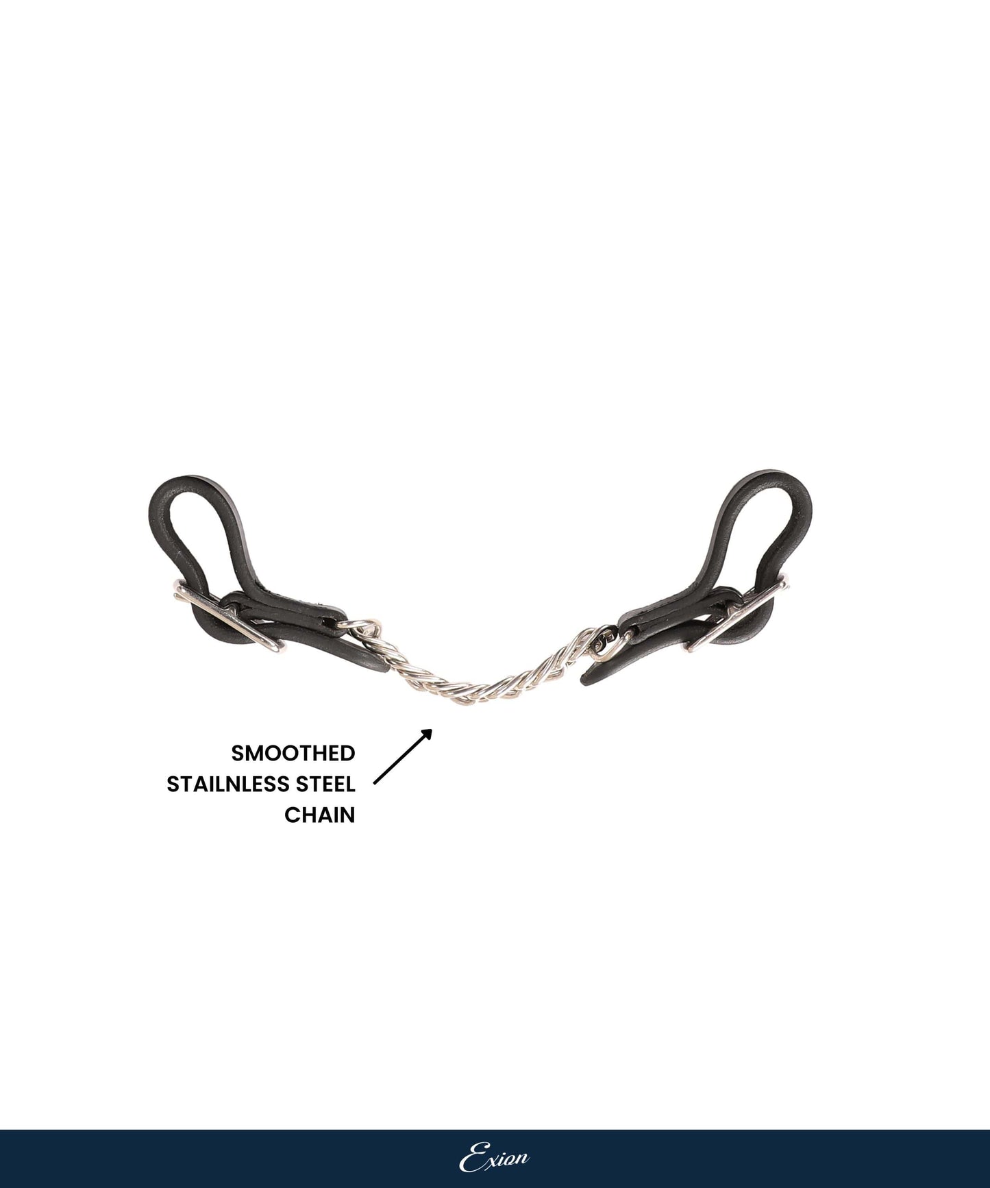 Bridles & Reins ExionPro Leather Curb Chain